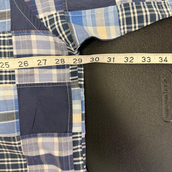 Orvis Sporting Traditions Mens XXL Patchwork Plaid Short Sleeve Button-Up Shirt - Picture 3 of 10